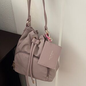 Isaac Mizrahi Taupe Bucket Bag